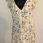 Free People Chic Floral V-Neck Mini Dress Photo 0