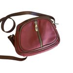 Valentina Made in Italy Orange Pebbled Leather Crossbody Bag Small Quiet Luxury Photo 2