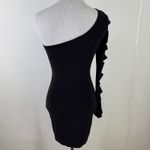 Vegas Royalty Black One Shoulder Cutout Mini Bodycon Dress Size Small Photo 6