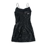 RONNY KOBO Sequin Embellished Lindsay Bow Front Mini Dress Black Women’s Size S Photo 9