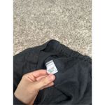 Flax  Linen Pants Black Women’s S Lagenlook Wide Tapered Leg Flowy Zip Button Photo 4