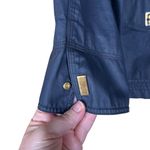 Lauren Ralph Lauren Dry Goods Rain Jacket Size Small Petite Blue Utility Preppy Photo 4