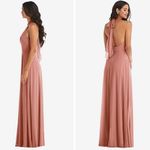 After Six High Neck Halter Backless Maxi Dress Size 14 Photo 10