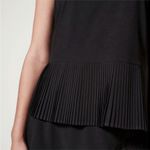 Spanx NWT  XS Yes, Pleats! Black Pleated Hem Tee Shirt Photo 1