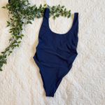 Aerie  Navy Blue One Piece Swimsuit Sz M Photo 3