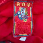Johnny Was  Red Embroidered Boho Blouse Women’s Small Photo 4