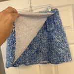 RipSkirt Hawaii Sz MED Blue 16” Floral Wave Print Beach Vacation Pool Active EUC Photo 3