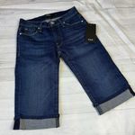 Hudson Jeans Amelia Cuffed Bermuda Knee Shorts Blue Size 23 NWT Photo 1