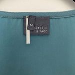 Sparkle & Fade Teal Racerback Tank top Photo 3