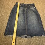 Vanilla Star Jeans Vanilla Star Skirt Womens Juniors 7 Blue Dark Wash Denim Studded Raw Hem Western Photo 3