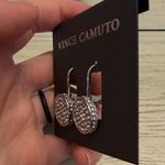 Vince Camuto Diamond Encrusted Circular Dangle Earrings Photo 3