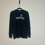 Ralph Lauren Lauren  Dream Cotton Blend Crewneck‎ Sweater Black Size Medium NWT Photo 2
