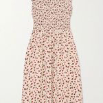 Reformation Sable Shirred Floral-print white red dress size XS C3 Photo 0