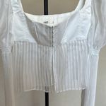 House Of CB 'Lucie' White Pleated Top NWOT XS Photo 4