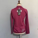 Namelessage Women Outdoors Berry Long Sleeve Athletic 1/4 Zip High Neck Top Sz M Pink Size M Photo 6