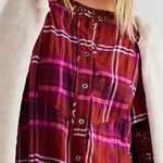 Free People NWT  Outlaw Plaid Maxi Photo 2