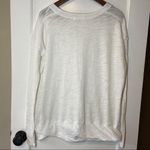 Peruvian Connection  Burnout Long Sleeve Top Textured Scoop Neck White XSmall Photo 3