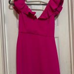 DO+BE  Vibrant Pink Ruffle Dress Photo 1