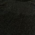 Black Bead Shimmery Black and Gold Crop Top Photo 3