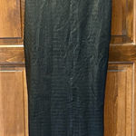 Naked Wardrobe NWT The Crocodile Midi Skirt in Black Bodycon Faux Leather Small Photo 0