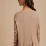 In Loom Women's Tan Henley Photo 6
