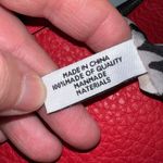 Nine West  Womens Purse Handbag Shoulder Bag Crossbody Red Black Zipper Accent Photo 14