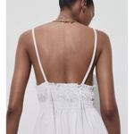 ZARA  White Poplin Midi Dress with Straps Extra Large Photo 4