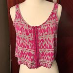 Kirra pink & gray tribal print tank top Photo 0