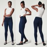 Spanx Ankle Jean-Ish Leggings Jeggings High-Rise Twilight Rinse Blue Size L Photo 2
