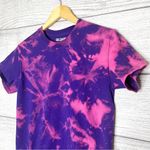 Gildan Hand Dyed Purple & Pink Tie Dye T-Shirt Size Small Photo 1