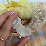 Vintage 70s For Pete’s Sake Plaid Lace Collar Long Sleeve Blouse Blue Photo 2