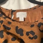 Mud Pie  Tan  Tiered Leopard Print Dress Bohemian Girlie Photo 3