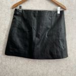 Skylar + Madison women's large black faux leather skirt Photo 5