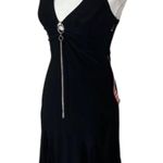 Vintage Goth Handkerchief Dress Black Size M Photo 1