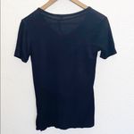 Moral Fiber  Black Choker Soft Black V Neck T-Shirt Photo 8