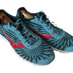 Mizuno Wave Hitogami 4 Women Blue Sneakers Size 8 Running Low Top Tie Closure Photo 0