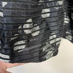 Alice + Olivia  Rowen Tiered Long Sleeve Floral Mini Dress Black Cream womens XS Photo 9