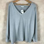 Soprano Plus Size Cozy Hacci Dolman Top Gray NWT 2X Photo 3