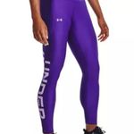 Under Armour HeatGear No-Slip Waistband Full-Length Purple Leggings Size Small Photo 9