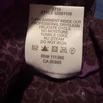 Tory Burch Sequin Bling Blouse Top Flared Sleeve Sz 4 Purple Floral Cotton Photo 8