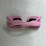 Pink Square Thick Frame 80s Sunglasses Photo 1