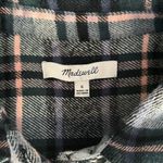 Madewell Shirt Womens Small Flannel Sunday Shirt Midnight Green Shacket Casual Photo 5