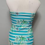One Piece Lime Ricki palm tree print halter swimsuit size small Photo 4