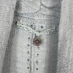 Anthropologie Knitted Knotted Small Top Knit Sparkly Gray Blue Cowl Crochet 392 Photo 9