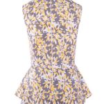 Mata Traders Maybe Me Peplum Top Gray Size L Photo 8