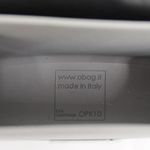 O Bag Italy Eva Compound Handbag Rubber Faux Fur Flap Magnetic Closure Grey Obag Gray Photo 9