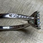 1.5 Ct Moissanite 925 Sterling Silver Solitaire Wedding Promise Ring Sz 8.5 Photo 3