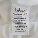 Lulus White Open Back Sleeveless Jumpsuit NWT Size Large White Cocktail Jumpsuit Photo 11