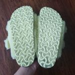 Birkenstock  Yellow Big Buckle Chic Feminine Y2K Shearling Sandals Size 38 Narrow Photo 7