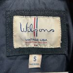 wilson's leather Vintage Wilson Jacket size small Black Motorcycle Suede Genuine Leather Zip up Photo 5